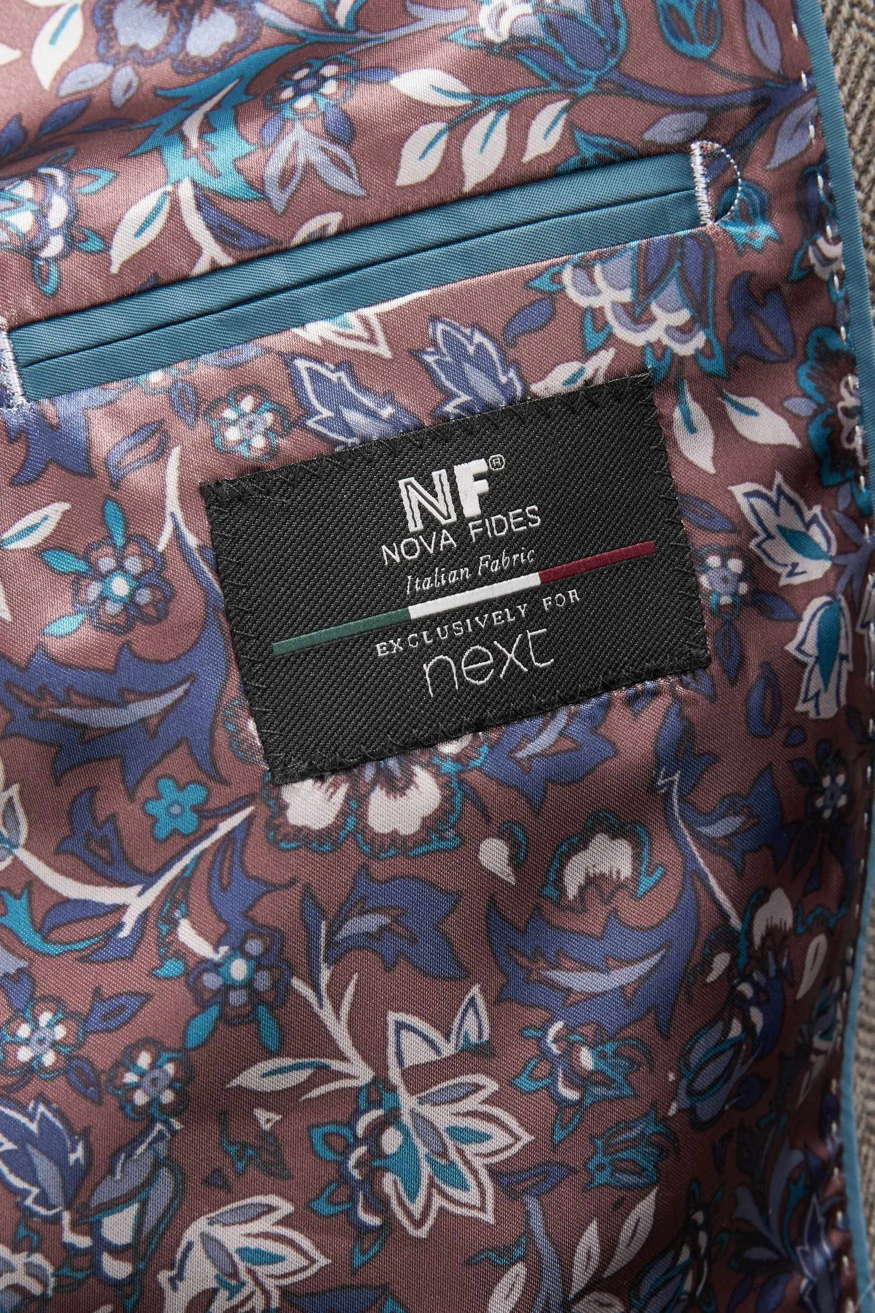 Nova Fides Signature - Blazer in lana a spina di pesce