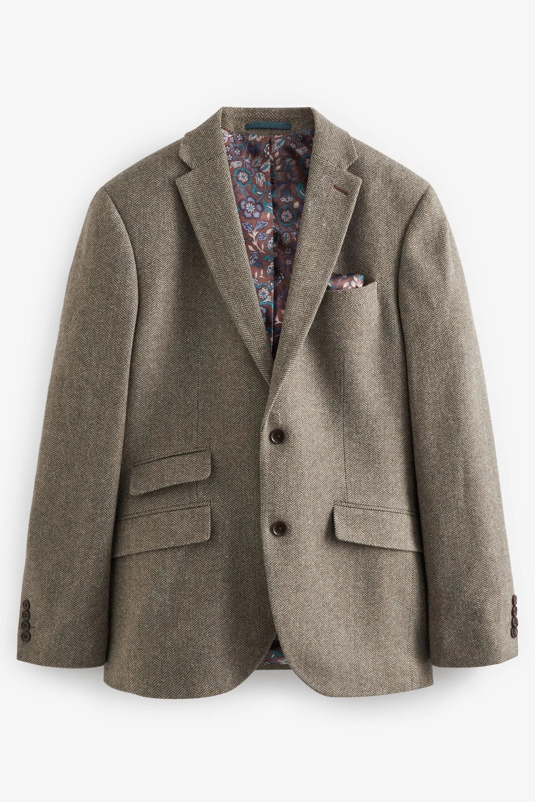 Nova Fides Signature - Blazer in lana a spina di pesce