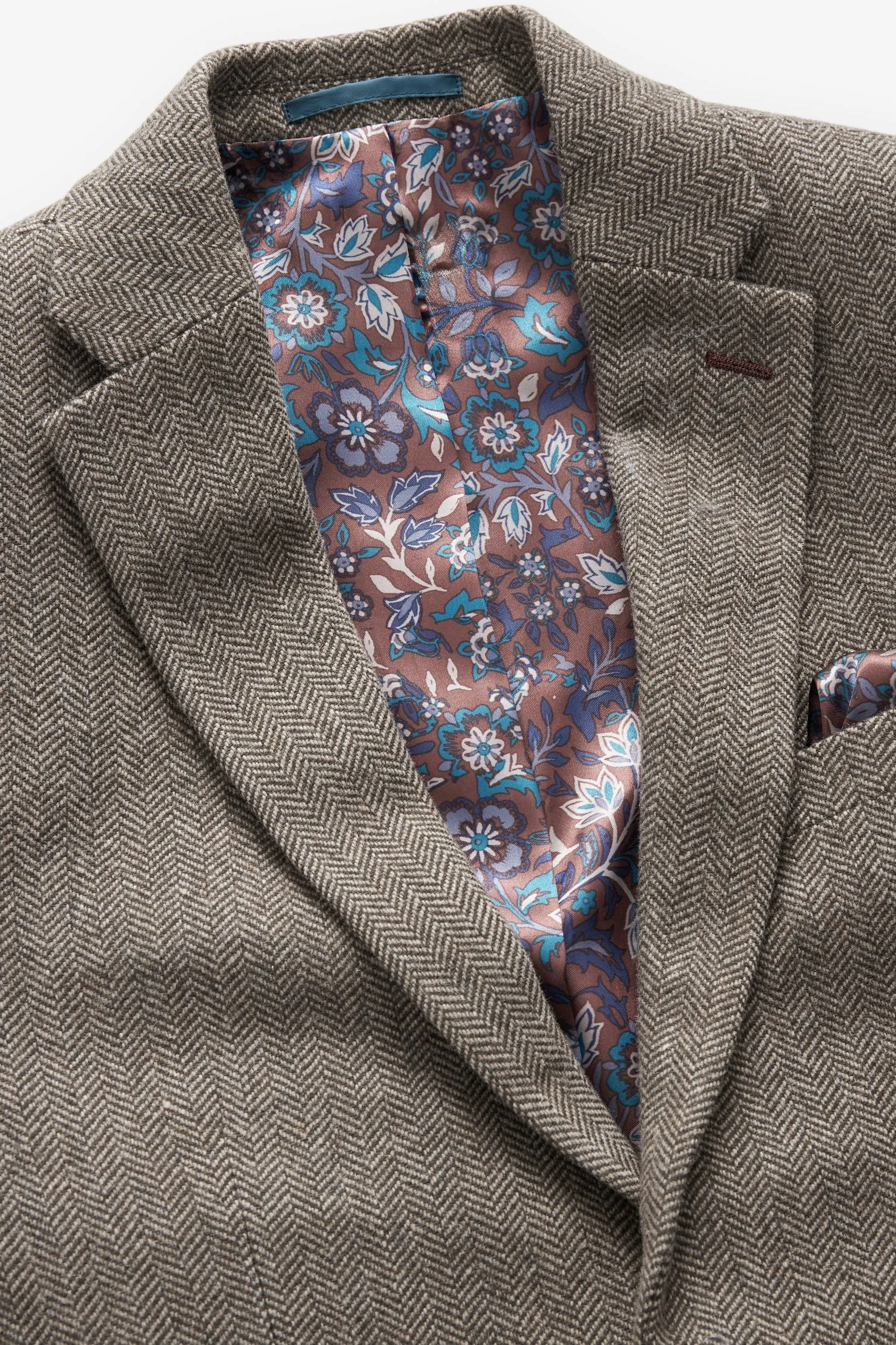 Nova Fides Signature - Blazer in lana a spina di pesce