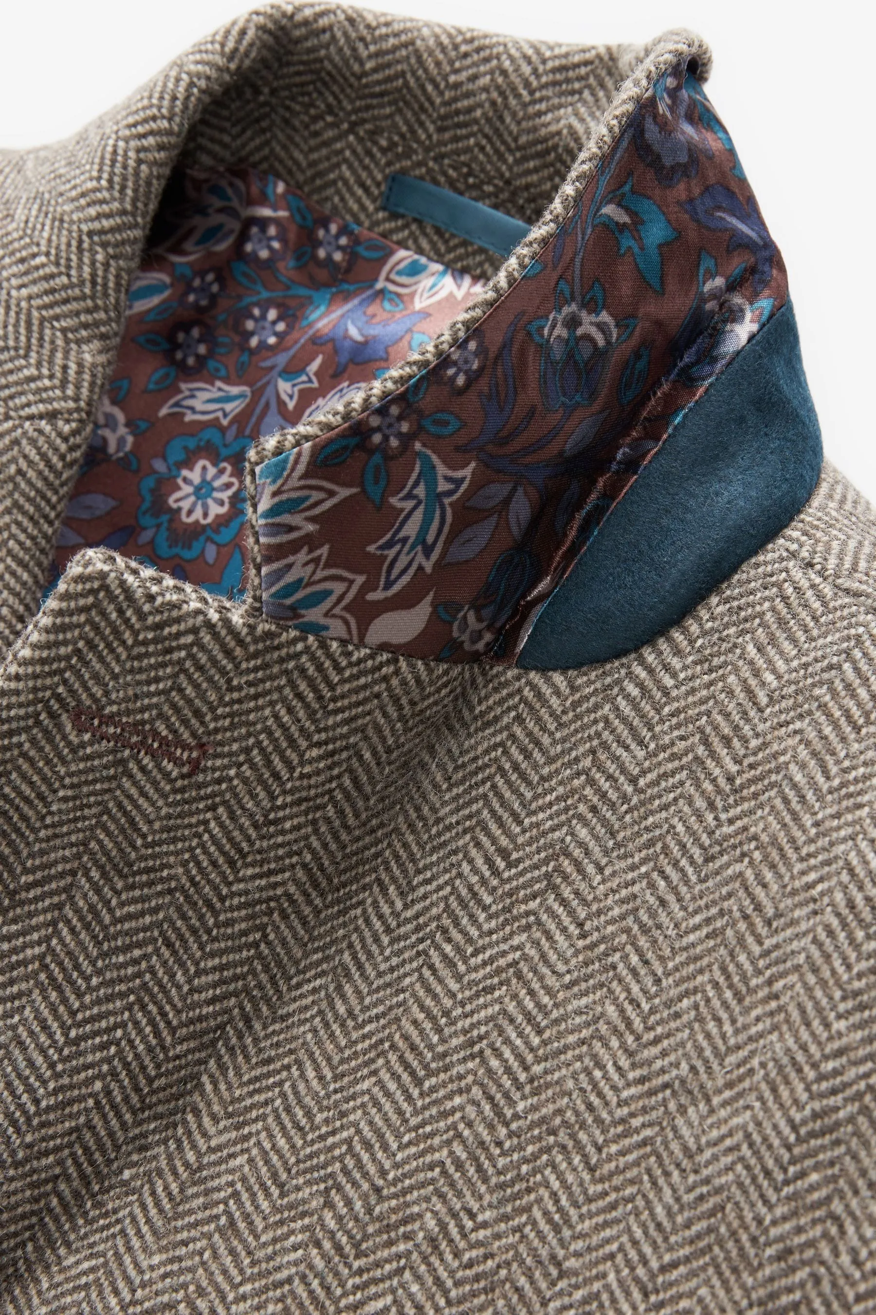 Nova Fides Signature - Blazer in lana a spina di pesce