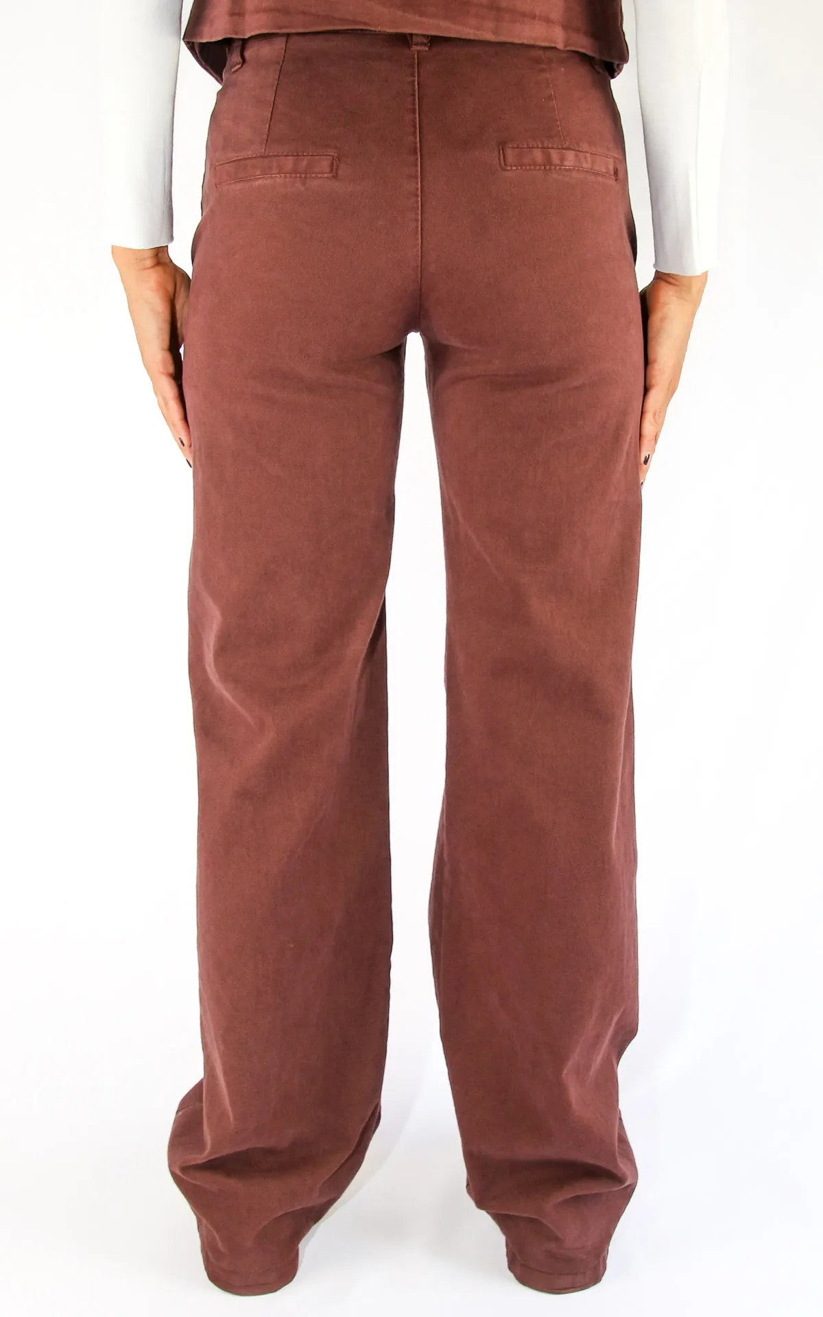Off-On – pantalone palazzo – marrone