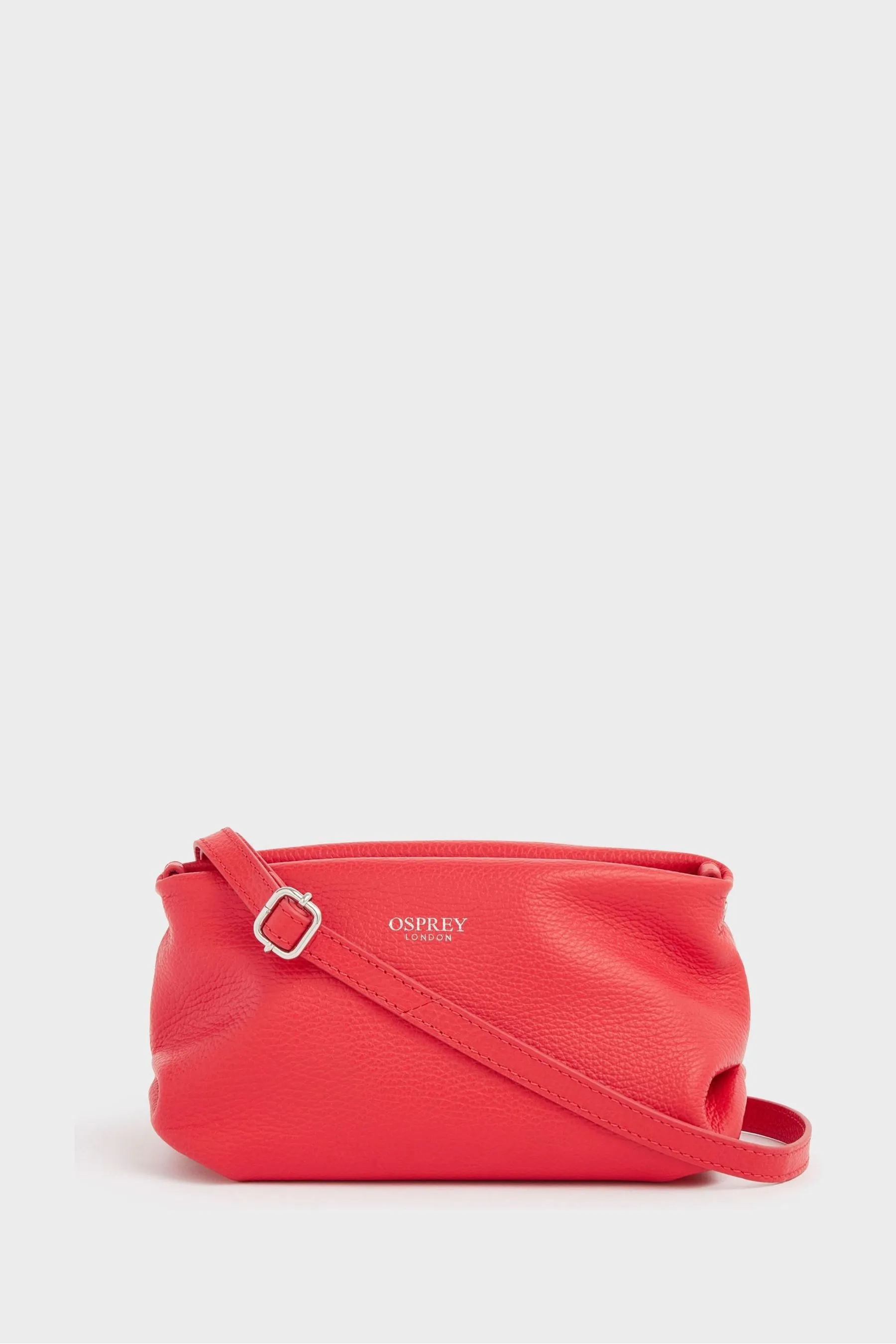 OSPREY LONDON - The Carina - Borsa a mano in pelle italiana con perle notte