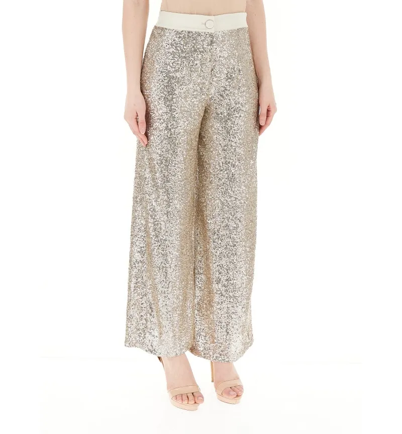 Pantalone con paillettes