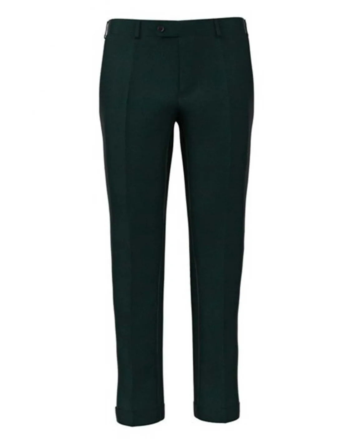 Pantalone con pinces lana flanella verde ( pesante invernale)
