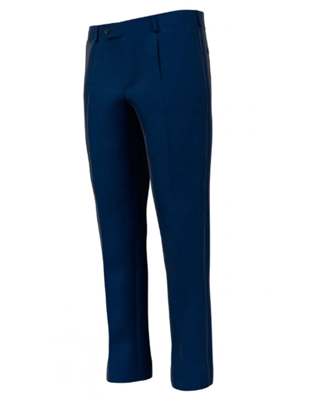 Pantalone con pinces Lana in Sallia blu 4 stagioni