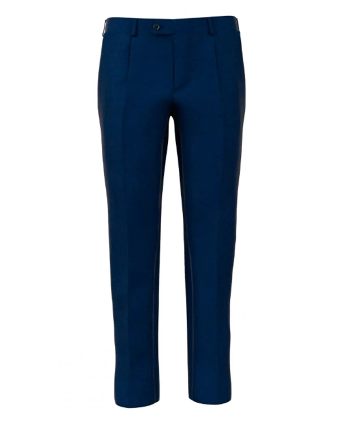 Pantalone con pinces Lana in Sallia blu 4 stagioni