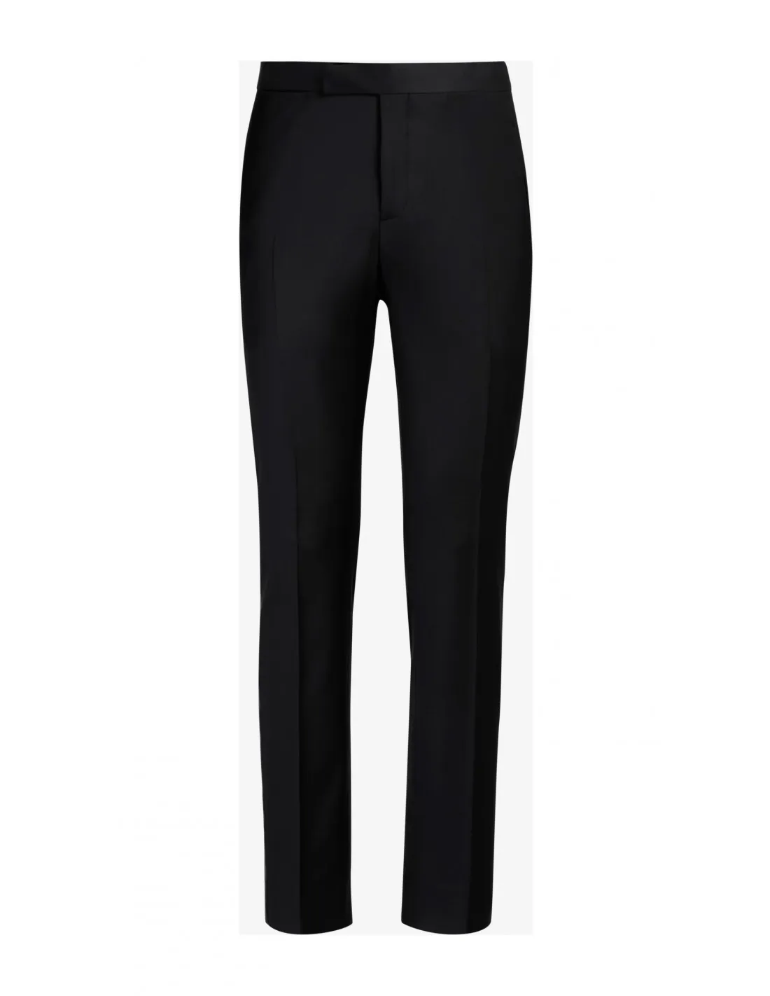 pantalone in fresco lana tela nero p / e