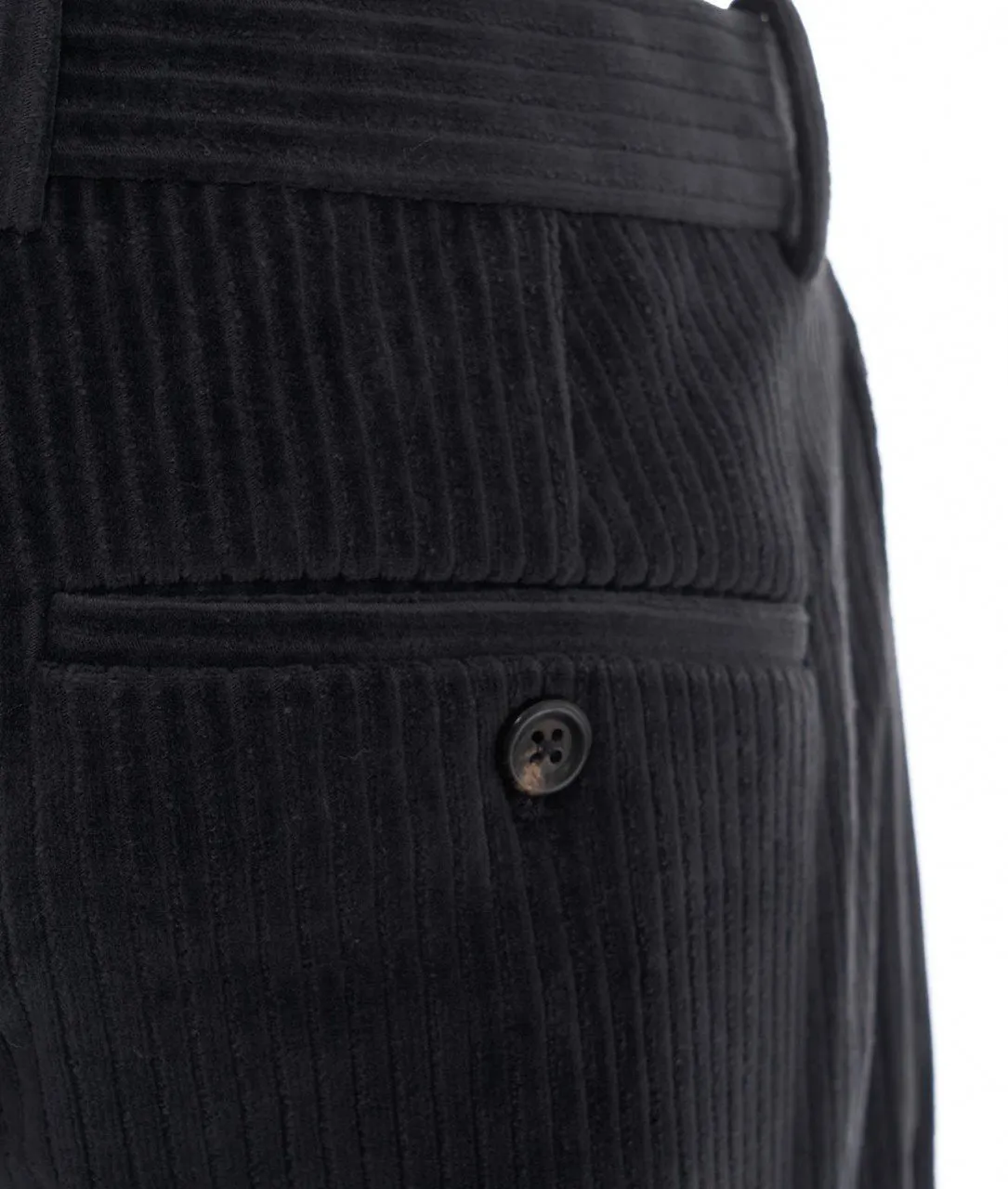 Pantalone in velluto a coste grigio scuro grigio scuro