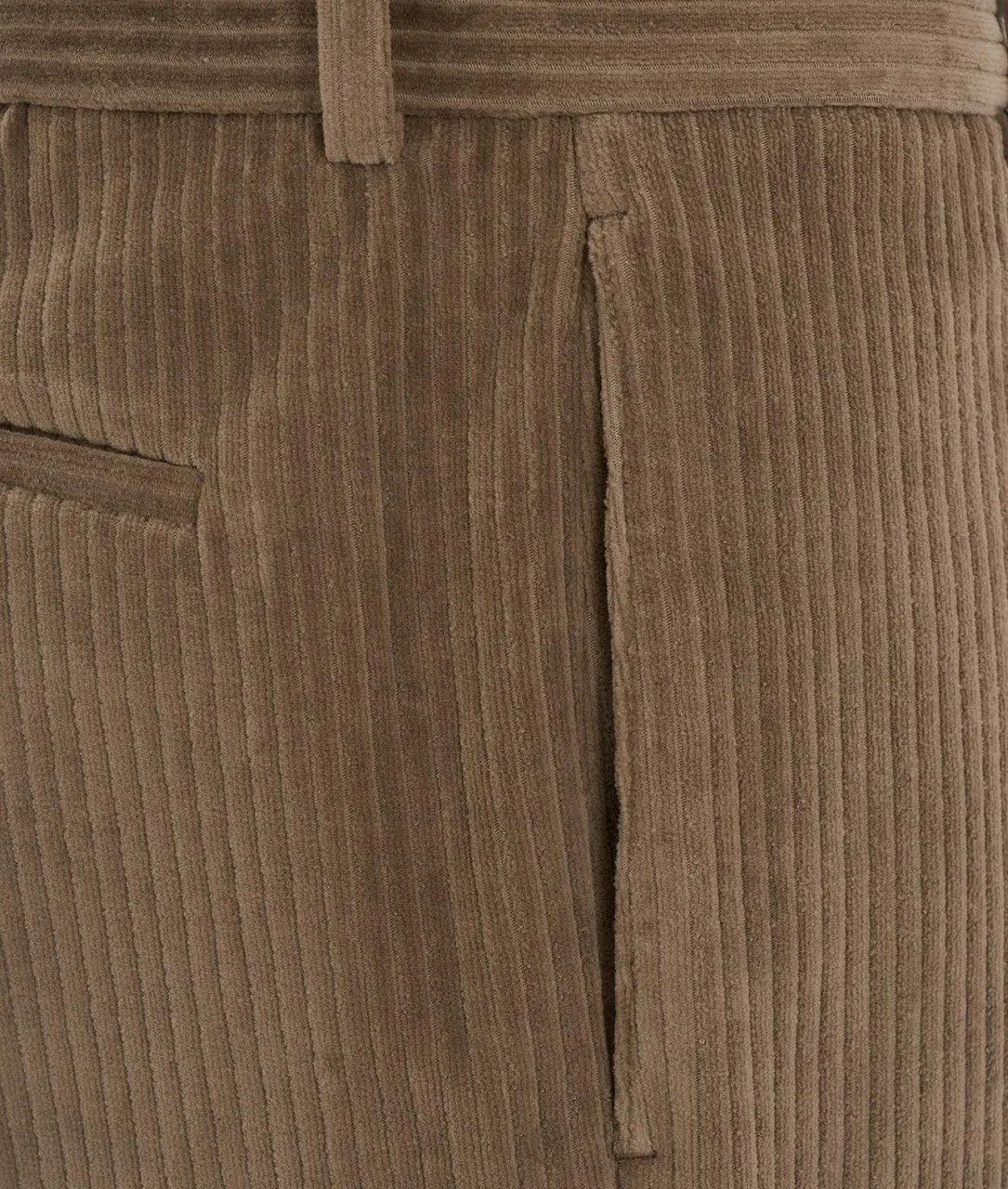 Pantalone in velluto a coste marrone chiaro marrone chiaro