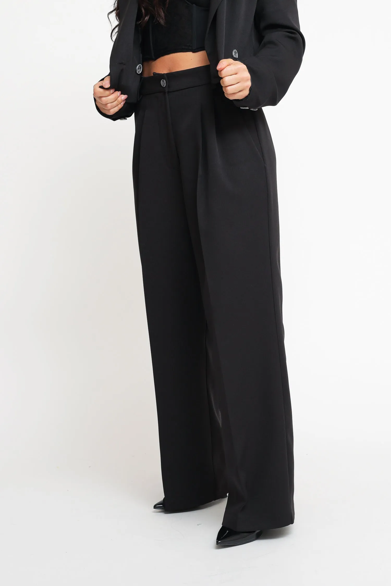 Pantalone Palazzo - Nero