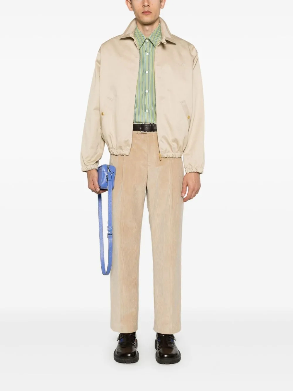 Pantaloni a coste in beige di Drôle De Monsieur - uomo