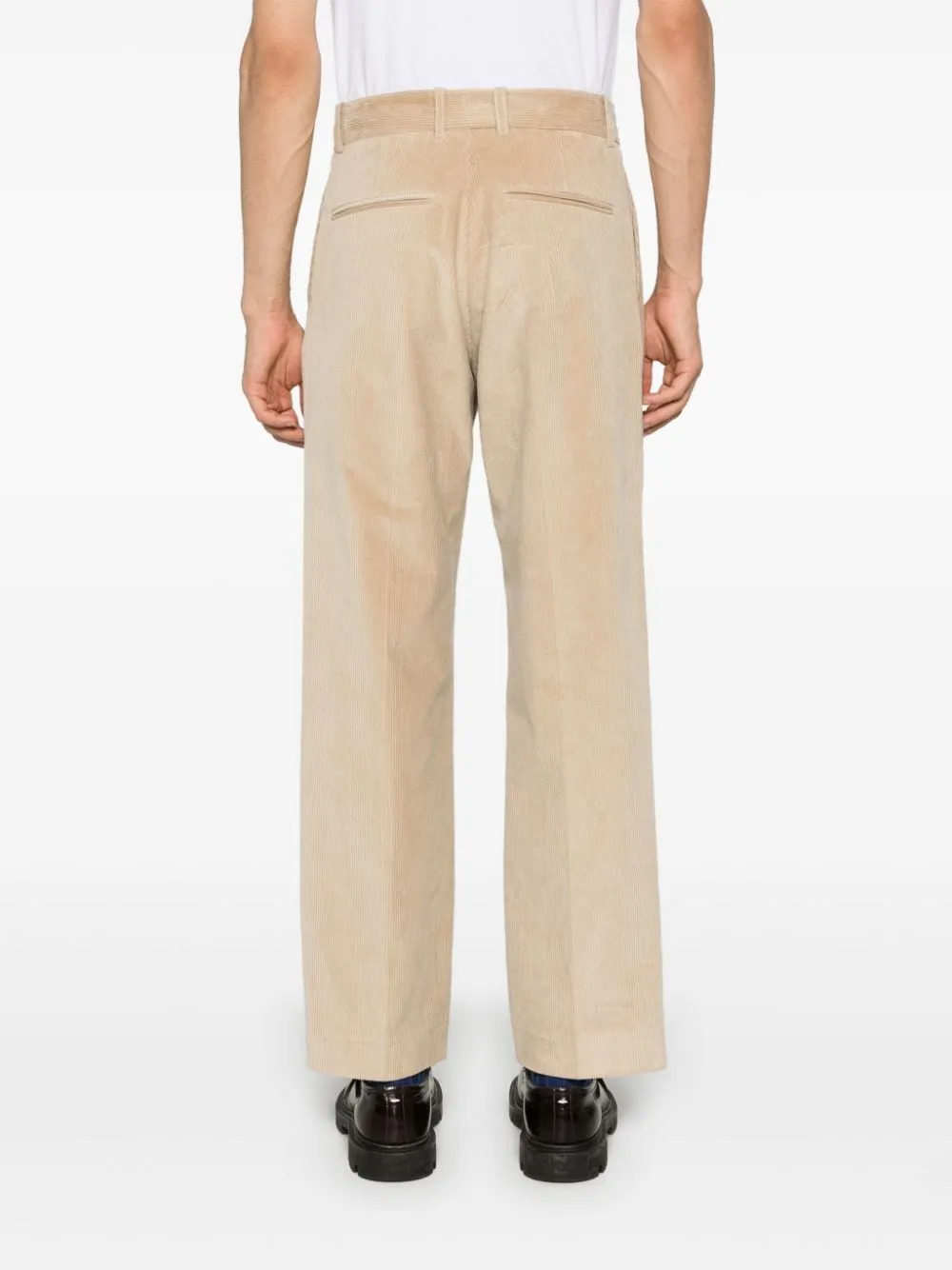 Pantaloni a coste in beige di Drôle De Monsieur - uomo