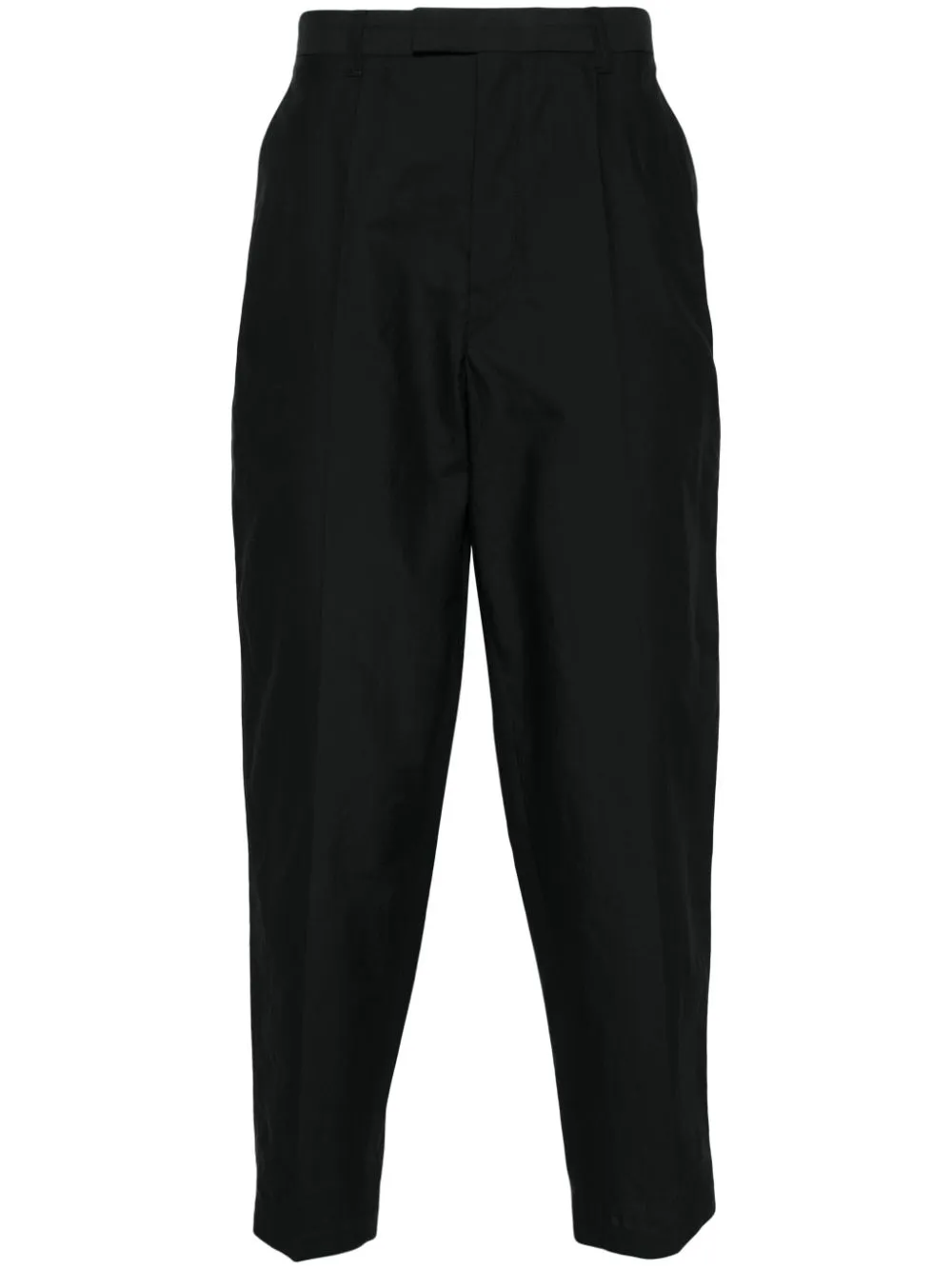 Pantaloni affusolatii in nero - uomo
