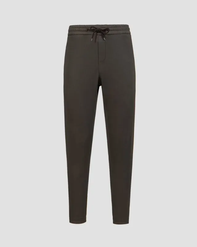 Pantaloni grigio scuro in lana da uomo Dondup Pantalone Dom
