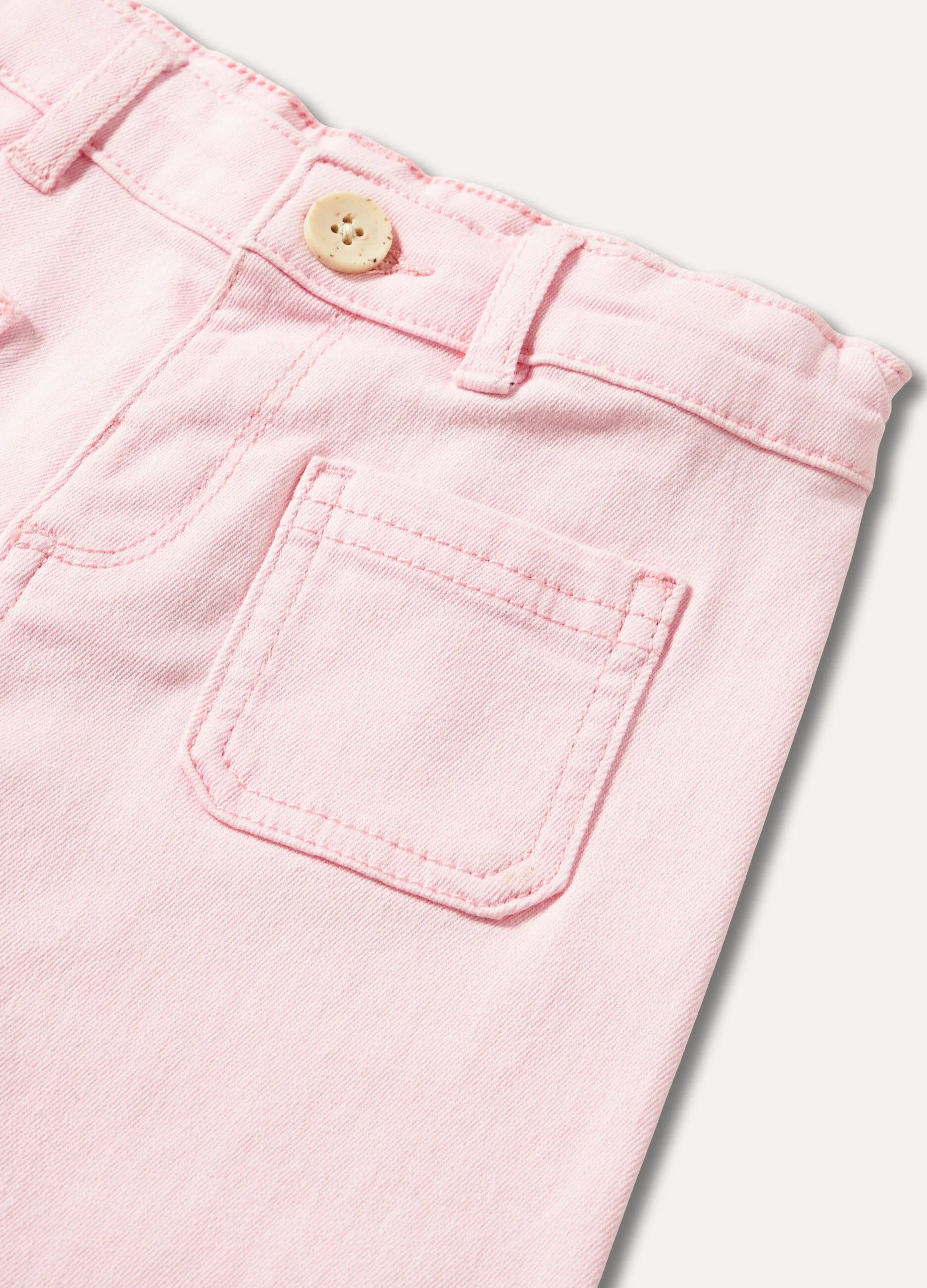 Pantaloni in cotone stretch neonata