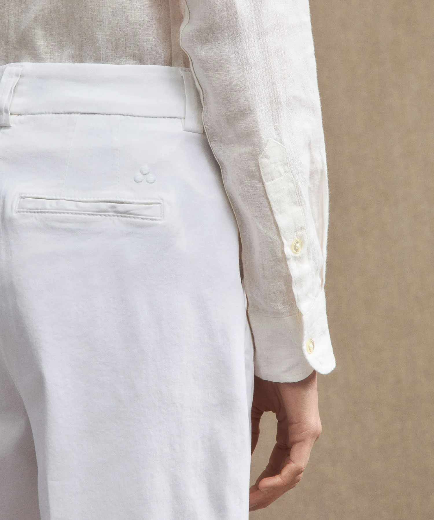 Pantaloni in gabardine stretch