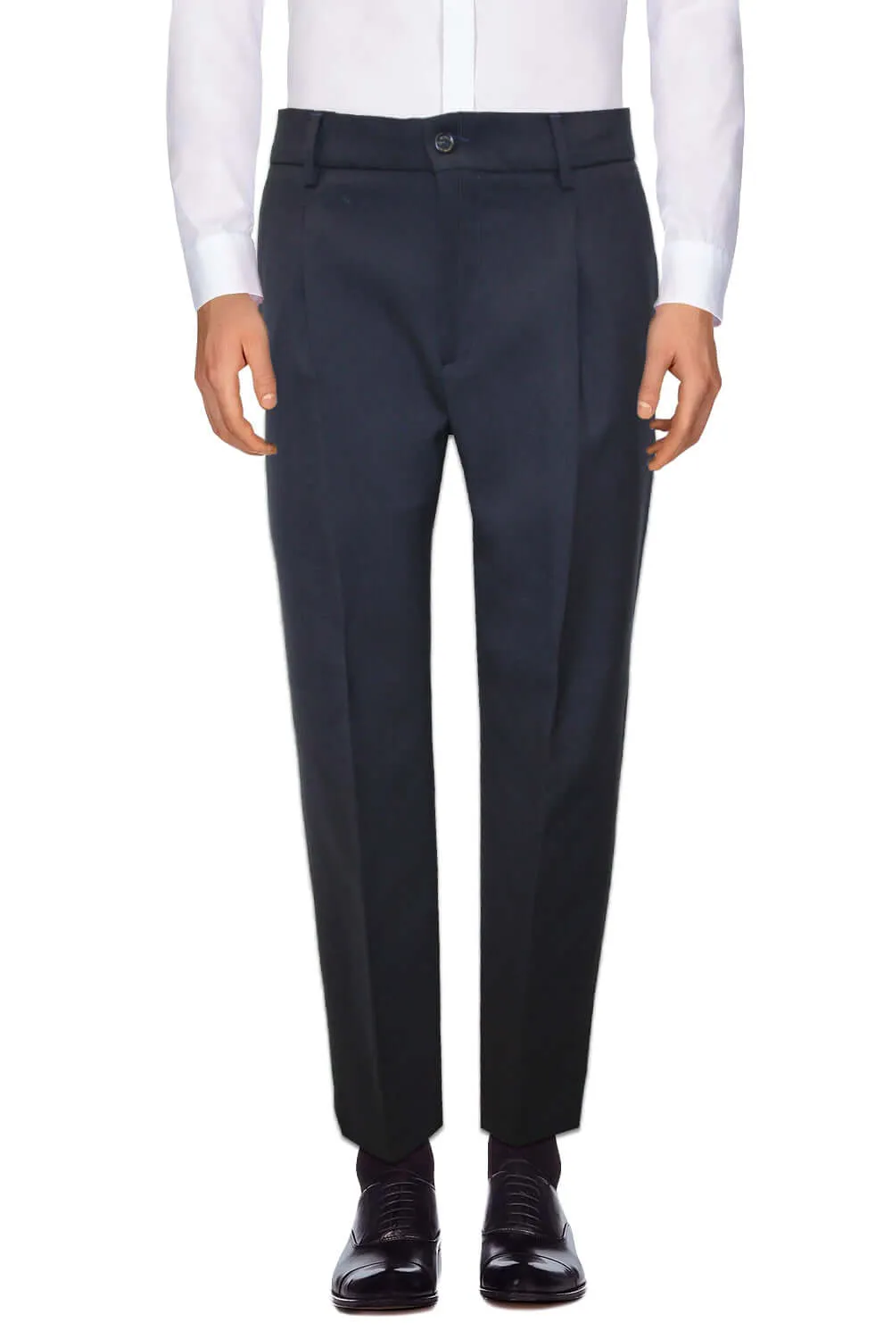 Pantaloni in lana con elastico - BE ABLE