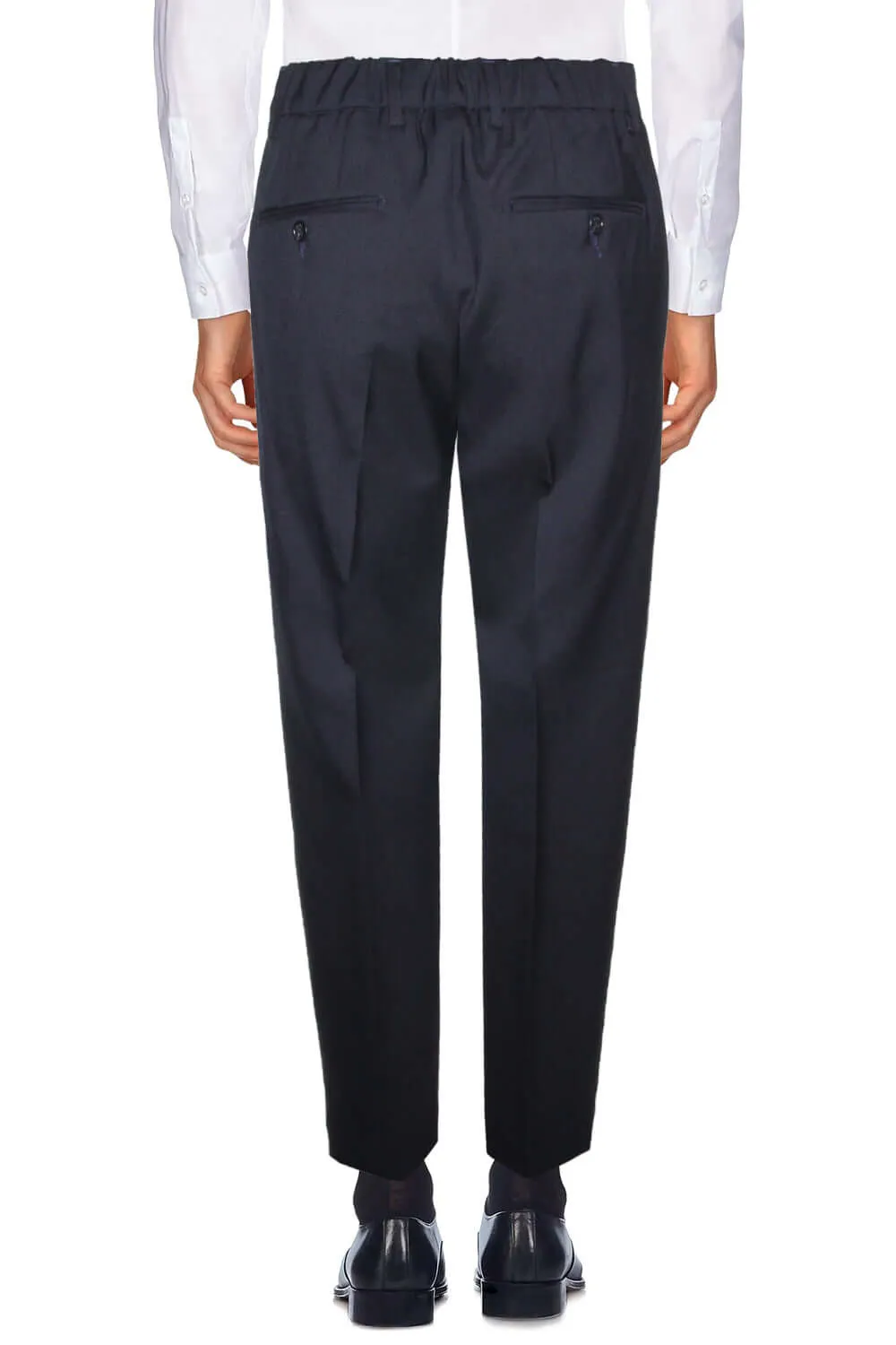 Pantaloni in lana con elastico - BE ABLE