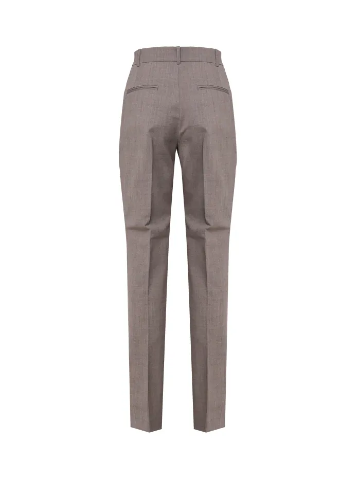 PANTALONI IN LANA PELUSIO