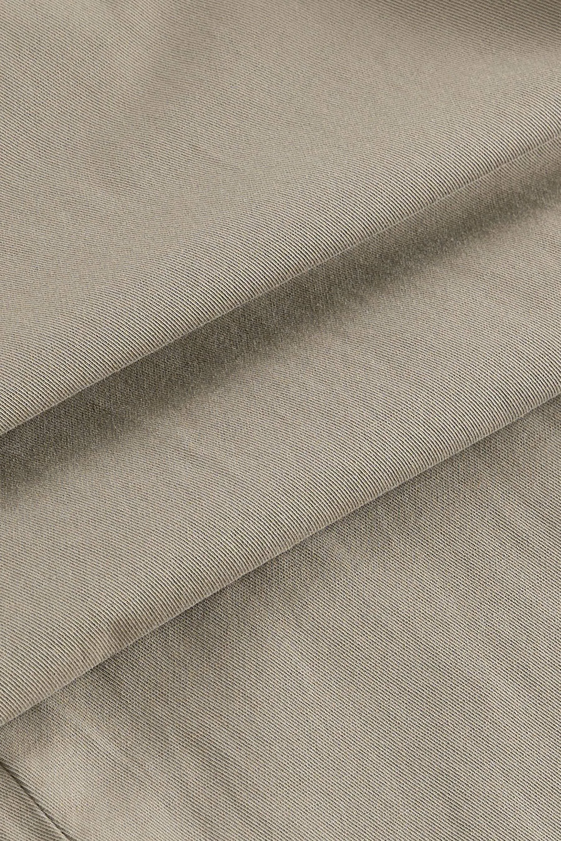 Pantaloni in misto lino con cintura