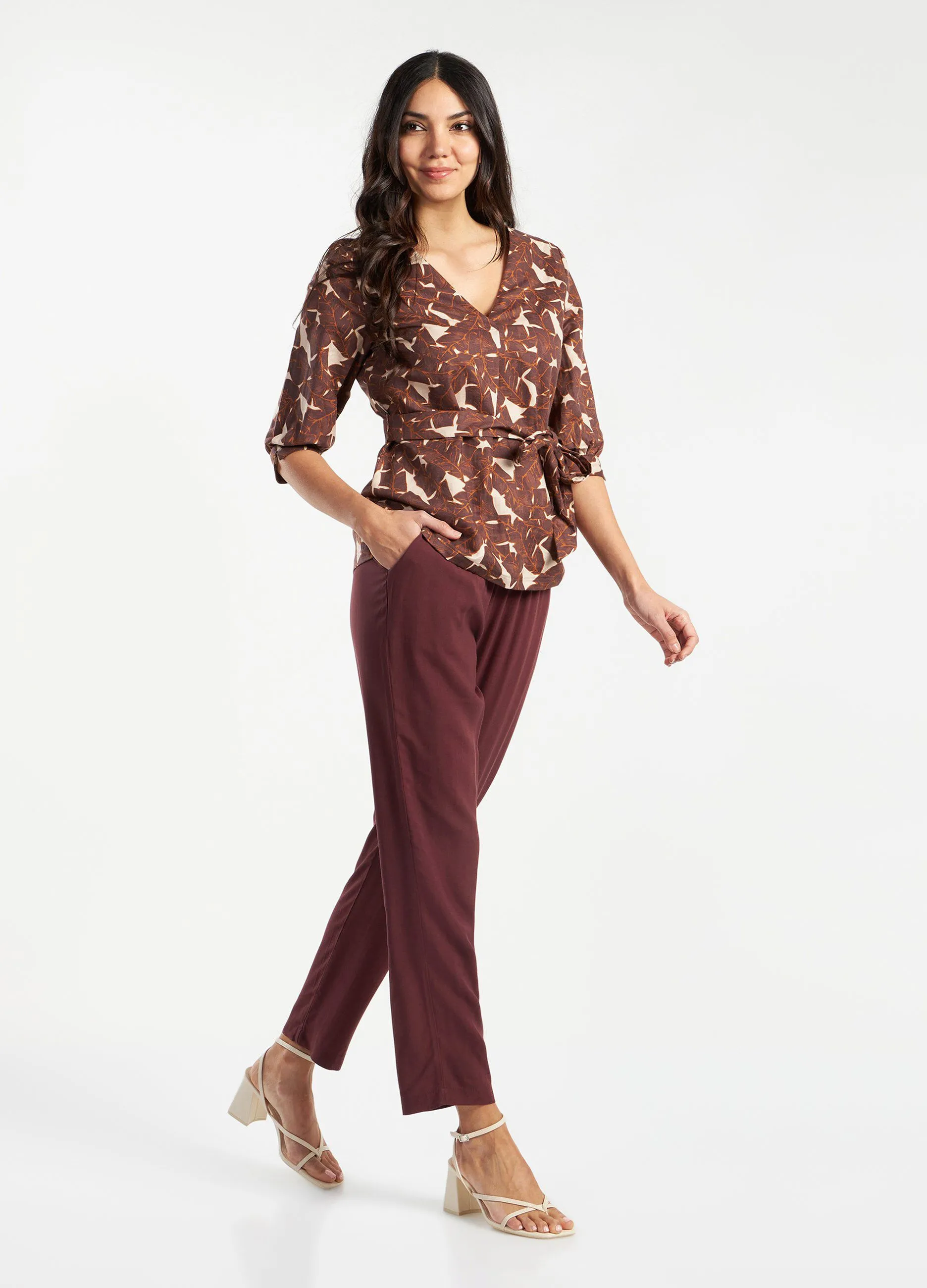 Pantaloni in pura viscosa donna