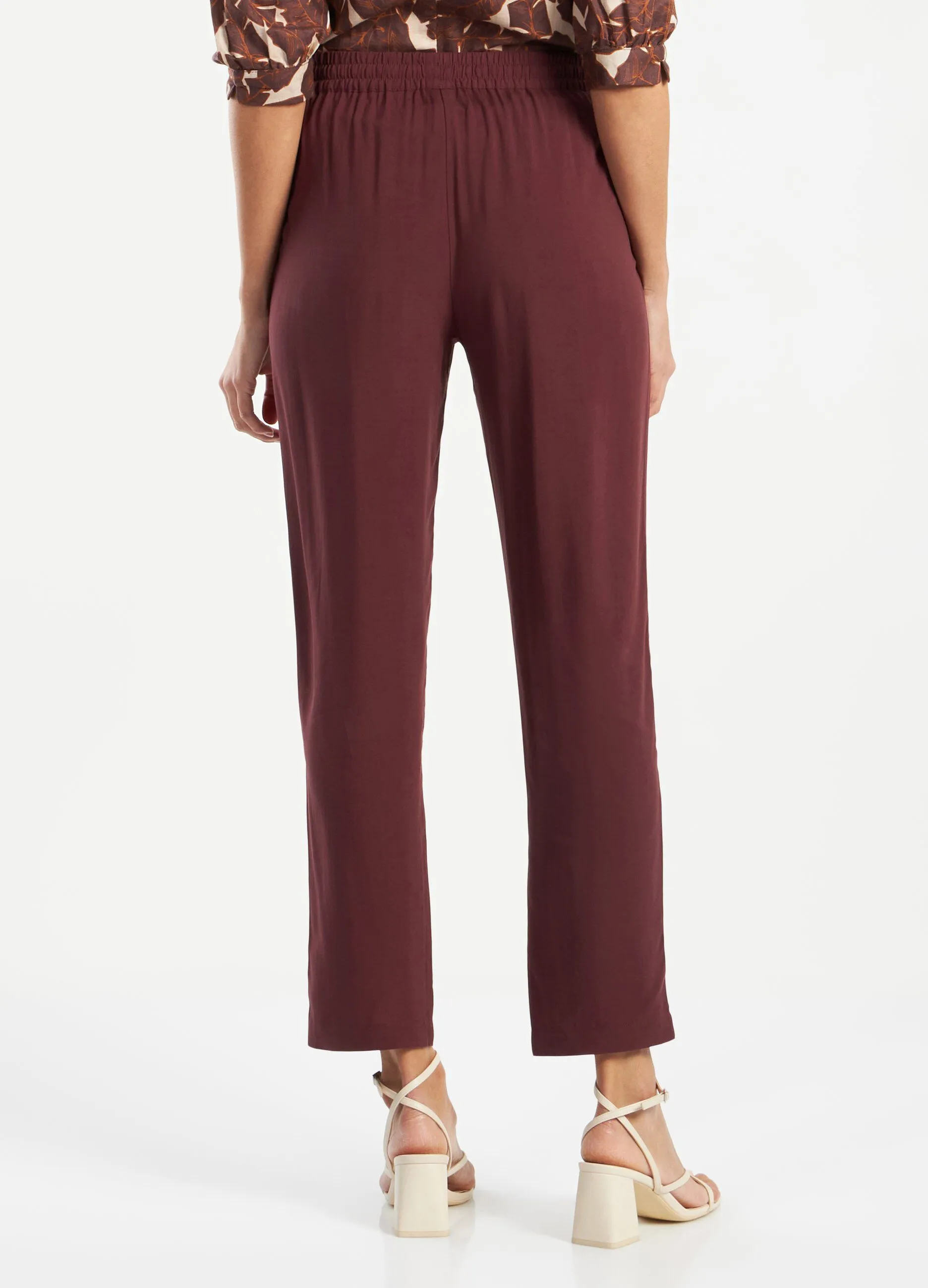 Pantaloni in pura viscosa donna