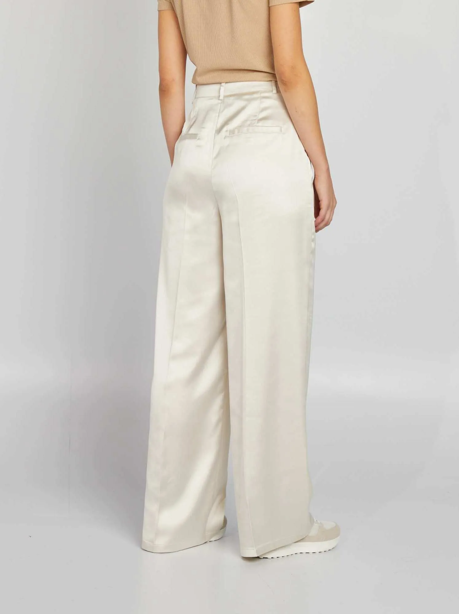 Pantaloni in raso - BIANCO
