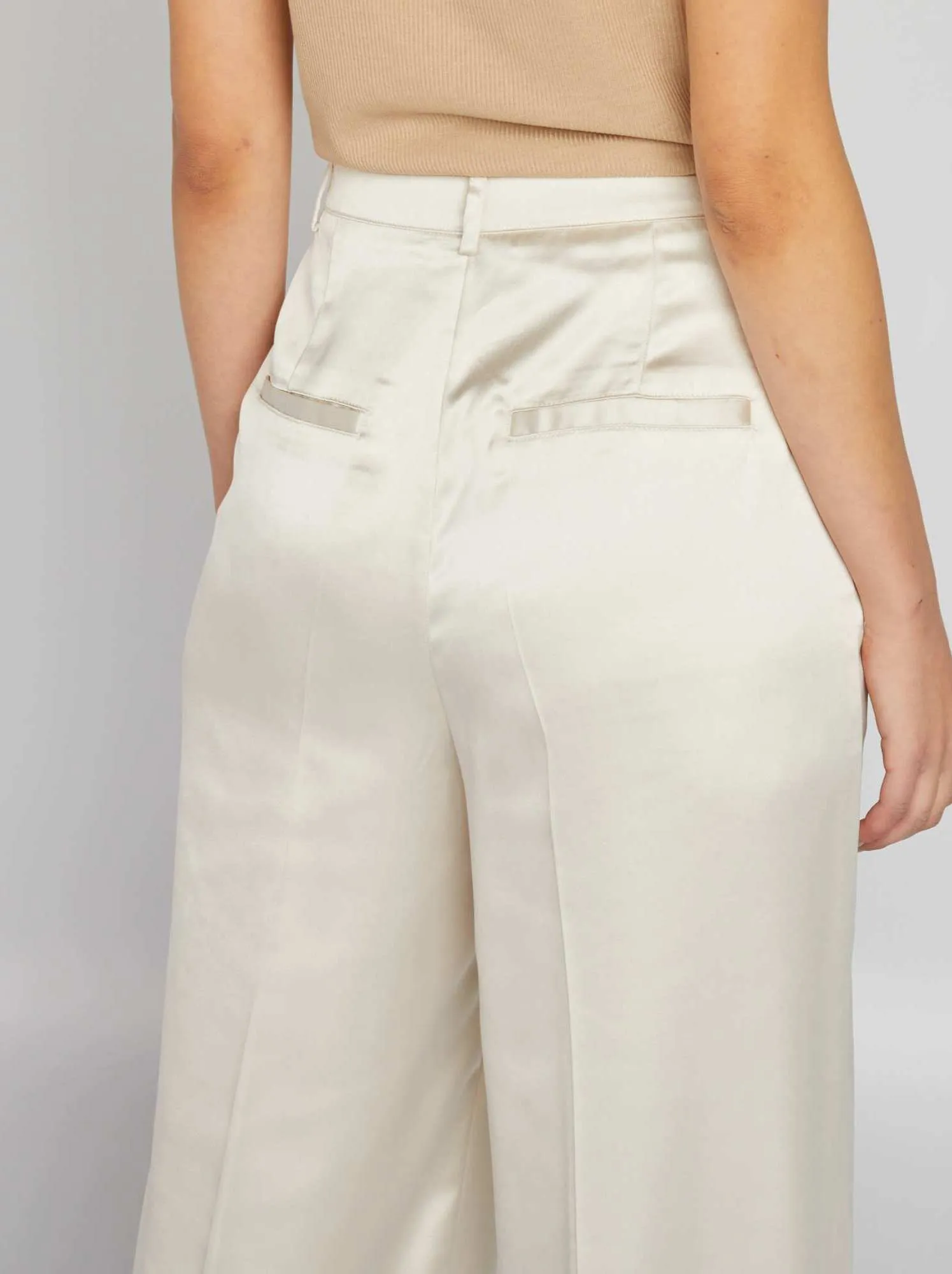 Pantaloni in raso - BIANCO