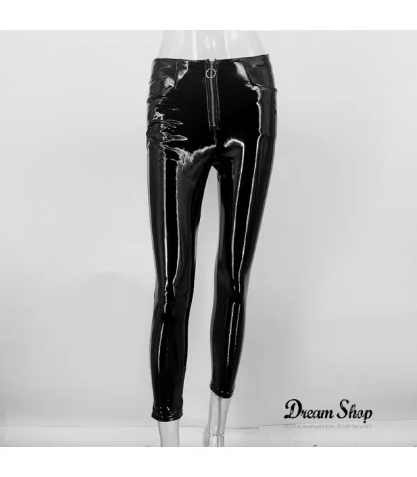 Pantaloni in vinile tigressa