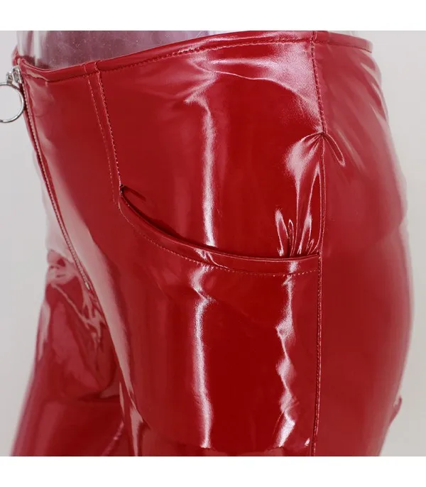 Pantaloni in vinile tigressa