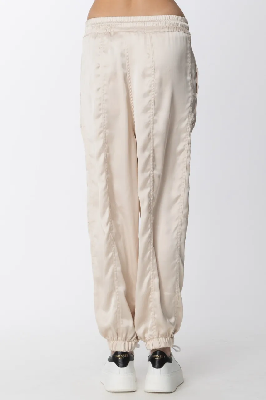 Pantaloni Mish jogger in raso SILK