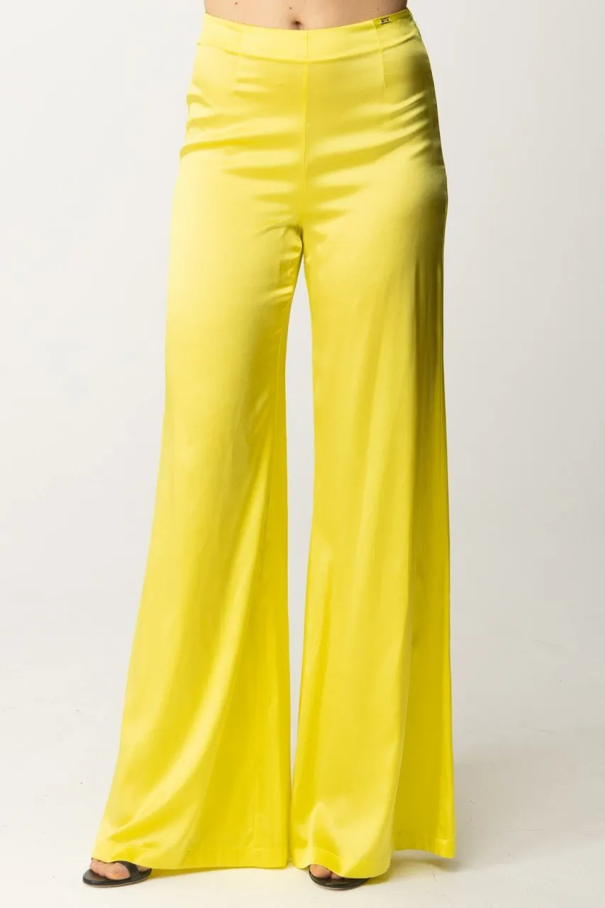 Pantaloni palazzo in crepe fluido CEDRO