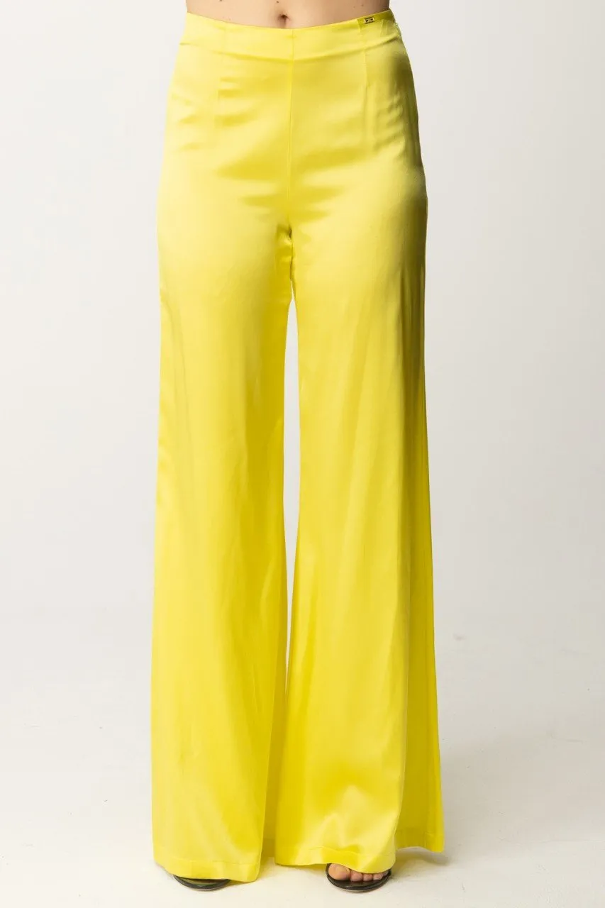 Pantaloni palazzo in crepe fluido CEDRO