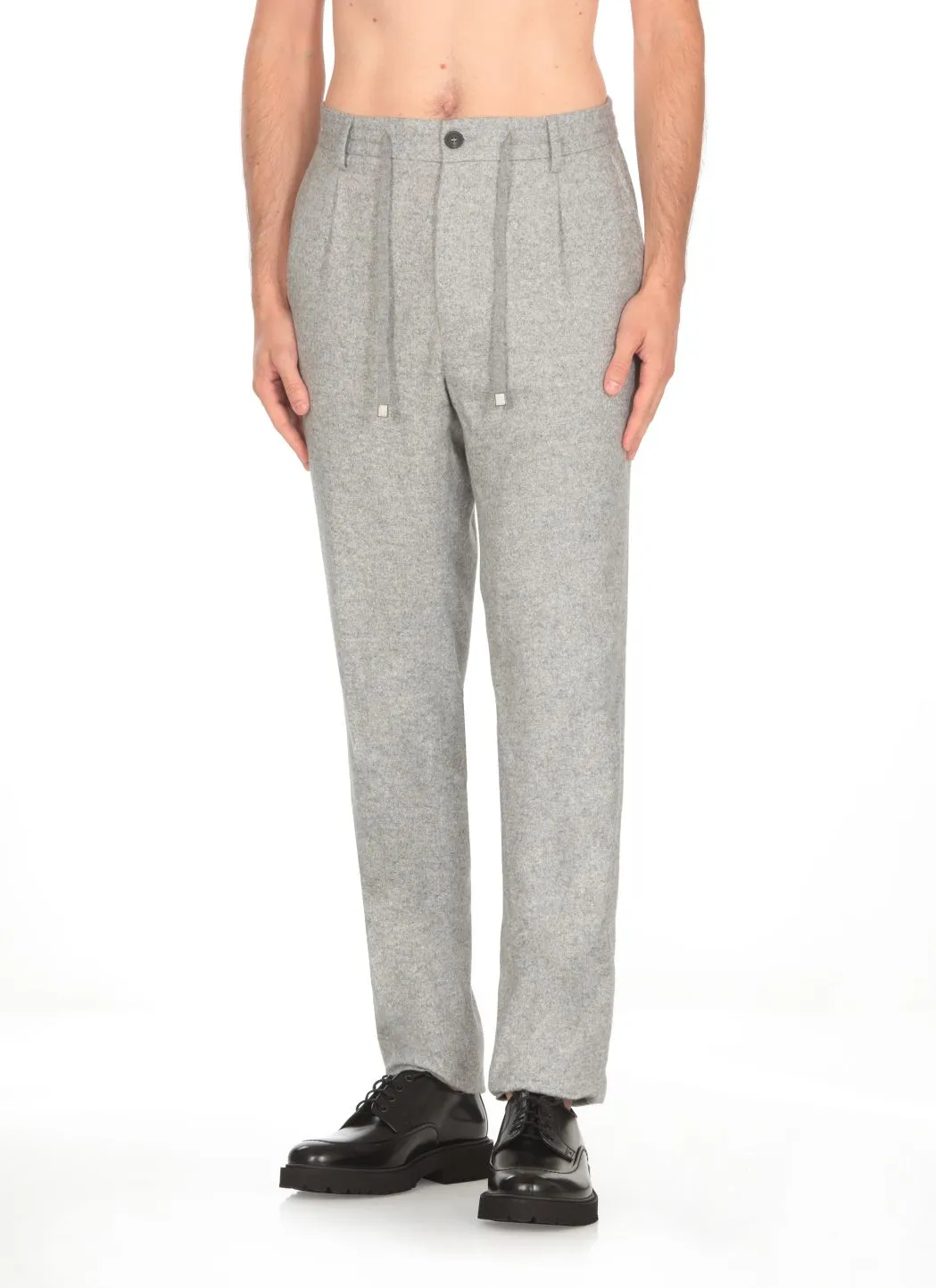  Peserico Pantaloni in lana e seta 