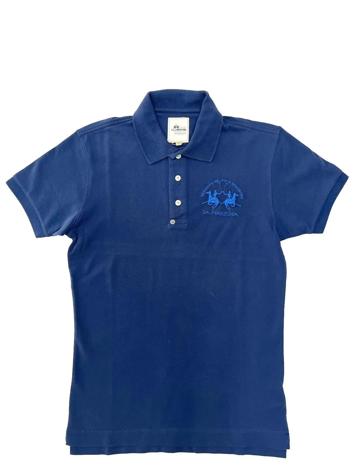 POLO BLU IN COTONE