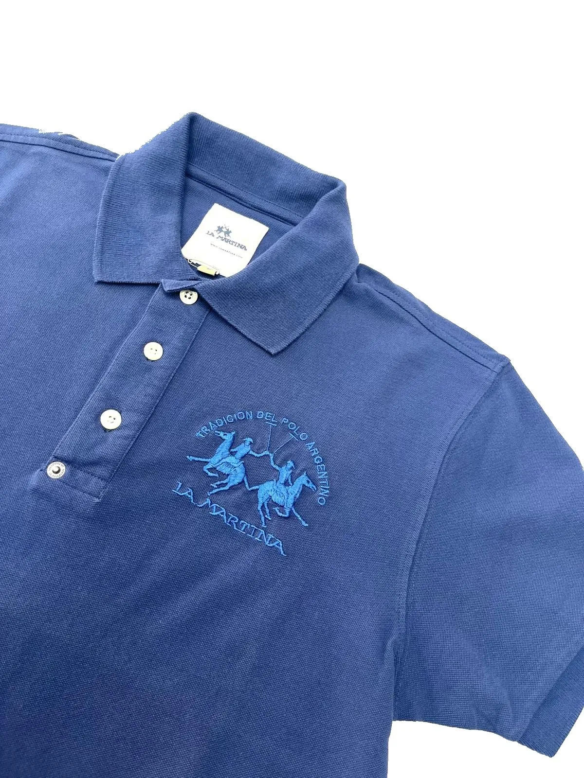 POLO BLU IN COTONE