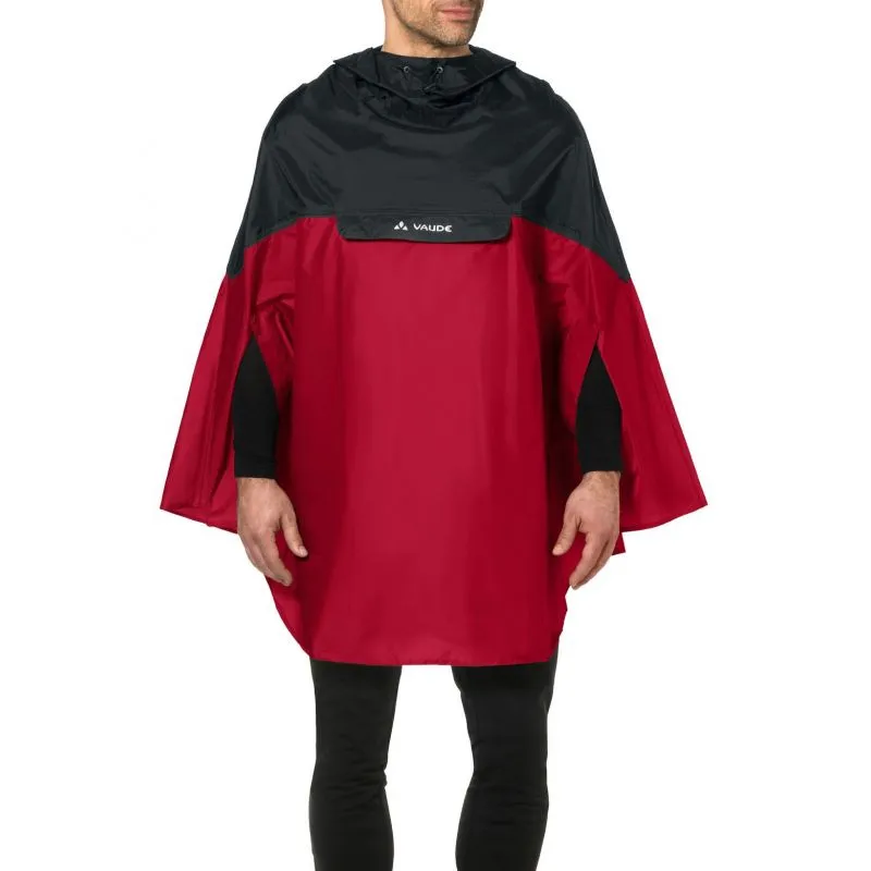 Poncho antipioggia Vaude Covero Poncho II (rosso indiano)