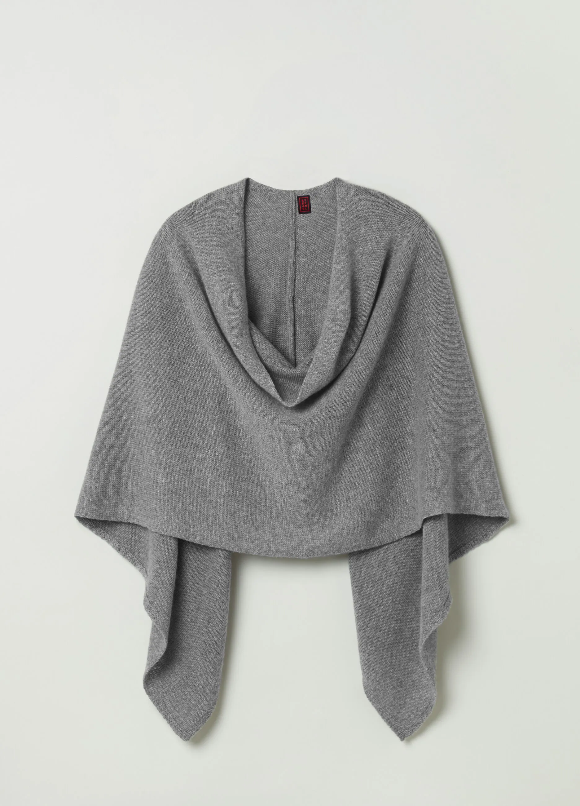Poncho in lana e mohair