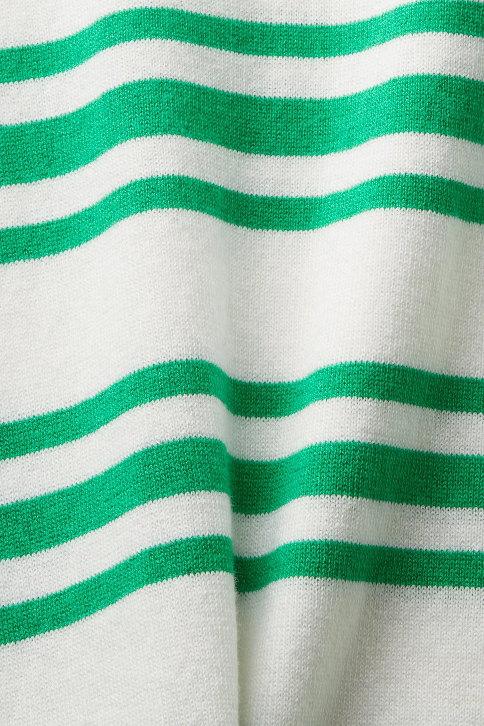 Pullover con scollo a V in cotone a righe