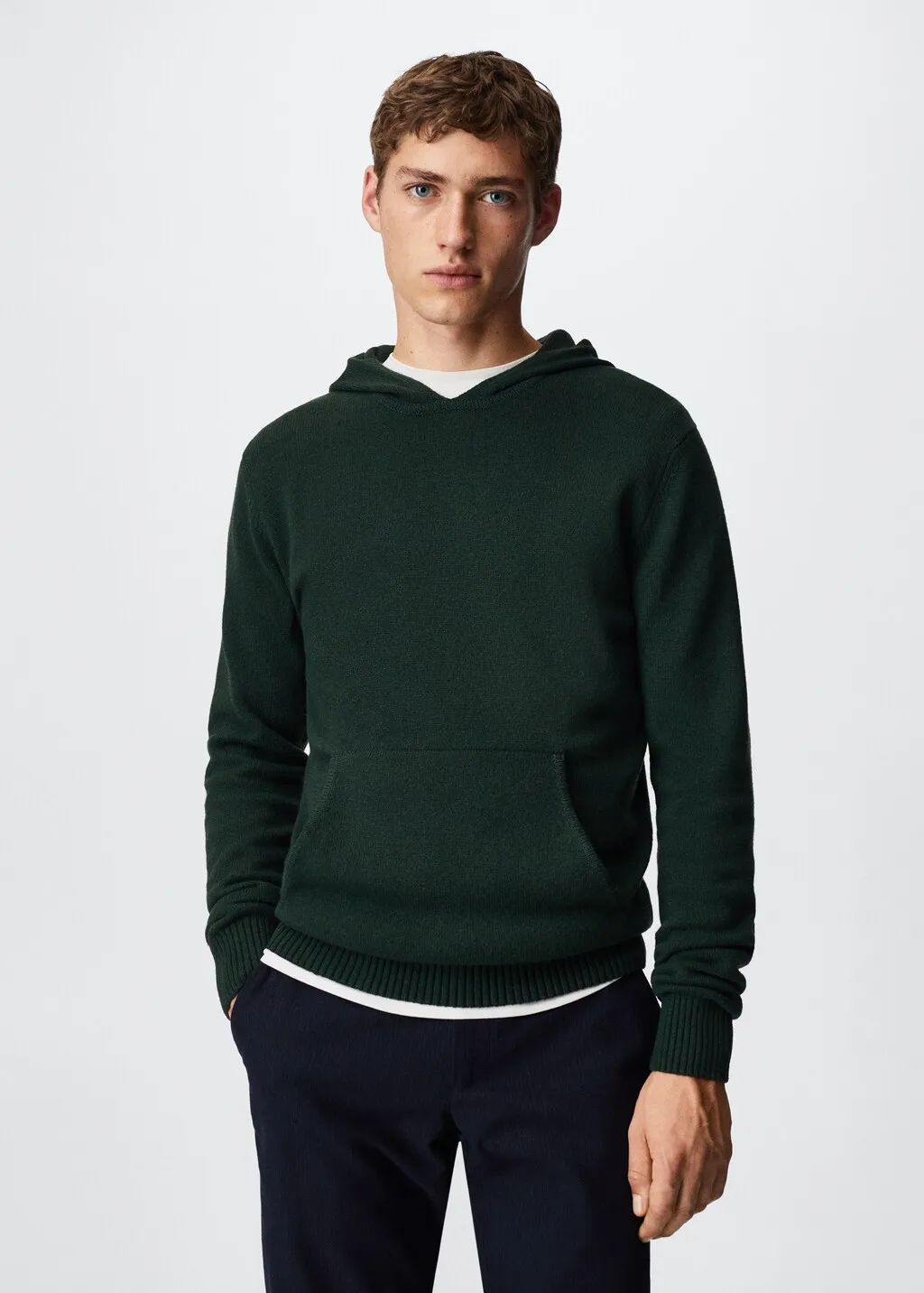 Pullover lana cappuccio