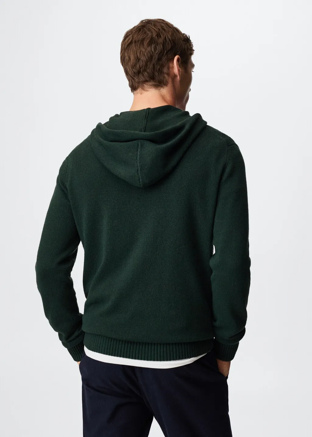Pullover lana cappuccio
