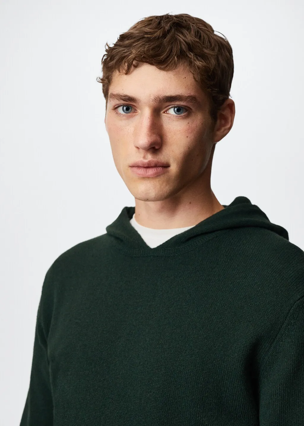 Pullover lana cappuccio