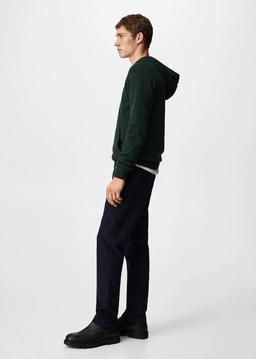 Pullover lana cappuccio