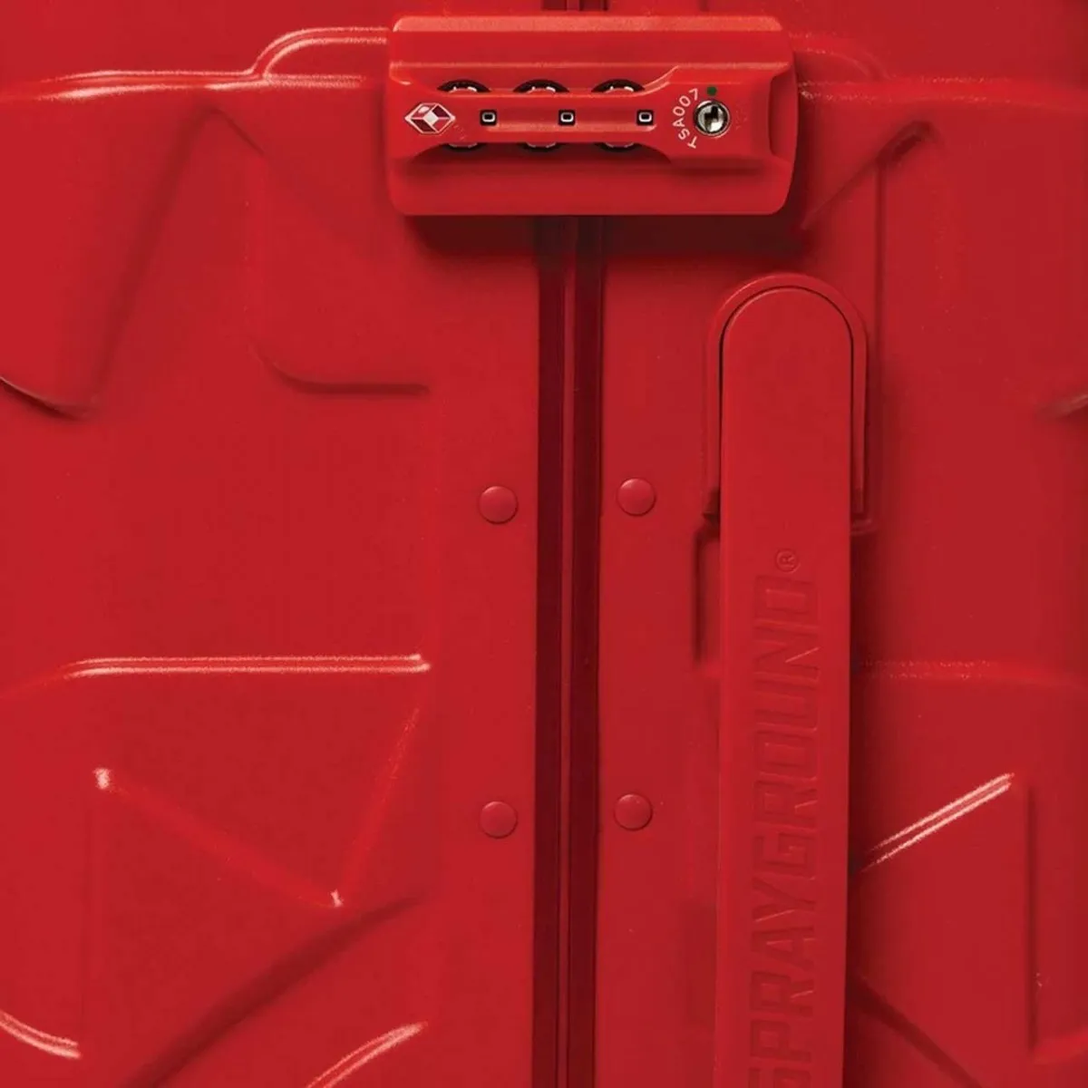 Red Molded Shark Mouth Bagaglio A Mano Medio, Rosso