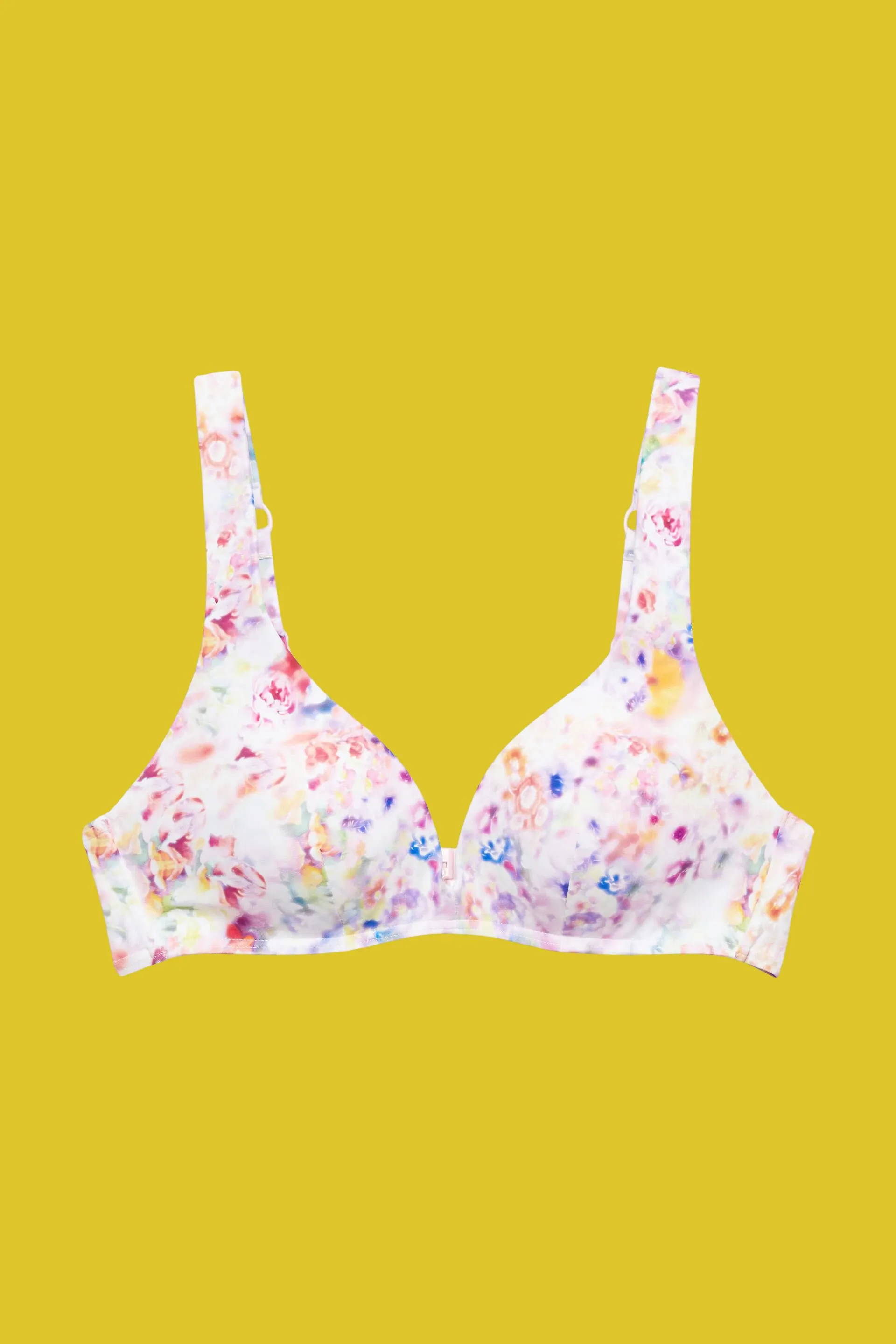 Reggiseno da bikini imbottito e con stampa floreale