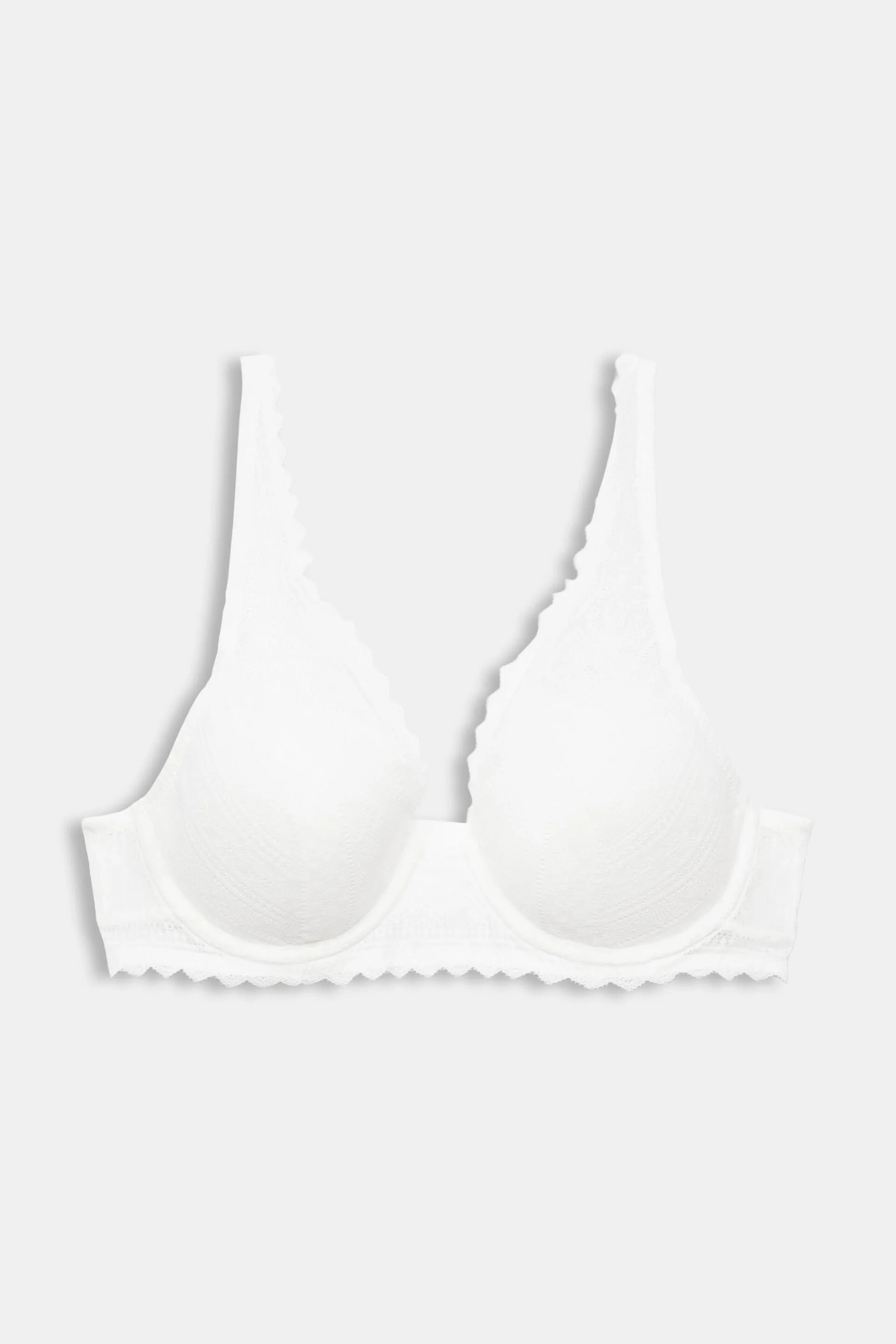 Reggiseno in pizzo imbottito e con ferretto