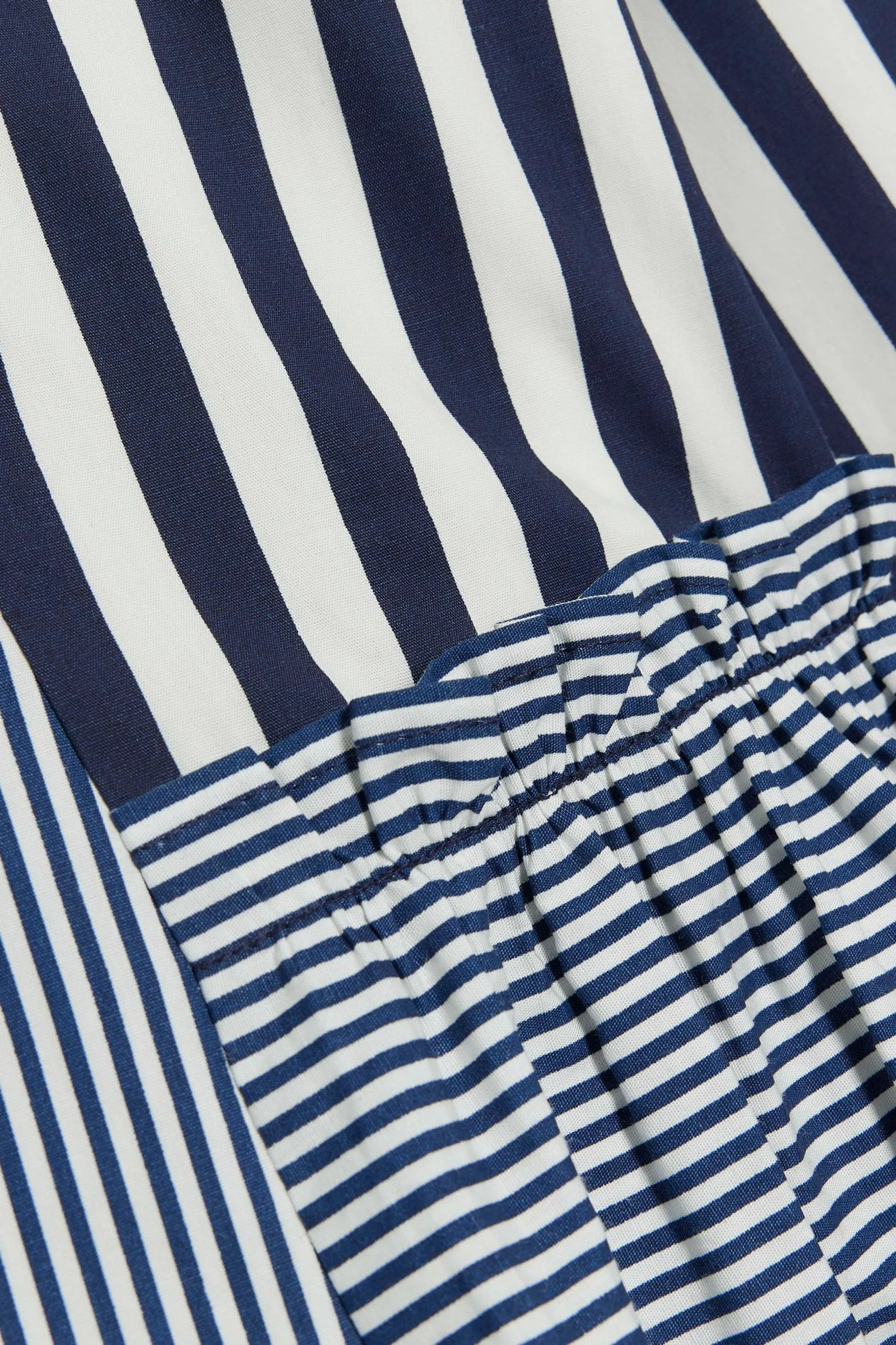 River Island A righe - Abito chemisier grembiule