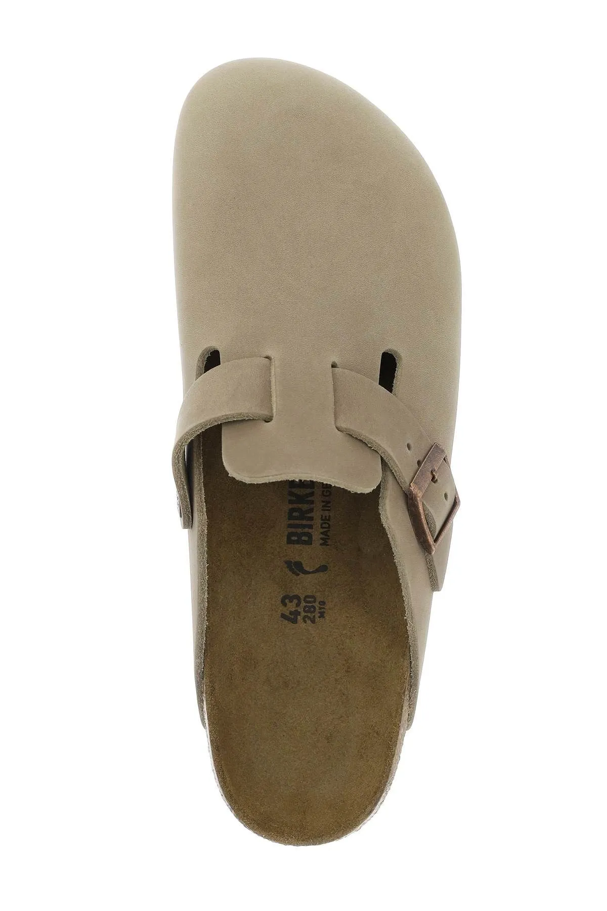 Sabot Boston in pelle oliata