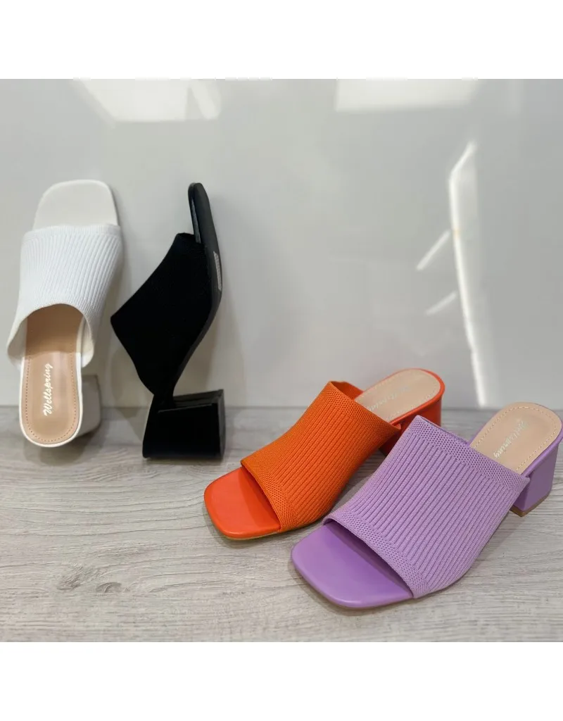 SABOT CON FASCIA LARGA ARANCIO