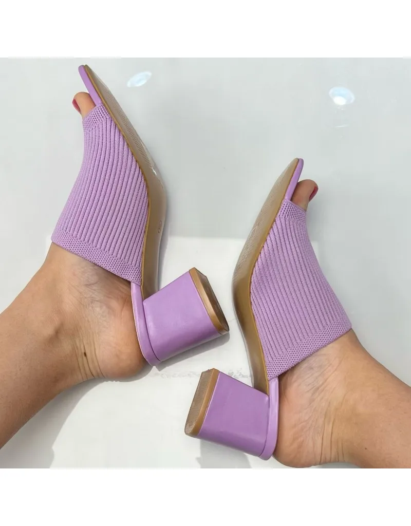 SABOT CON FASCIA LARGA VIOLA